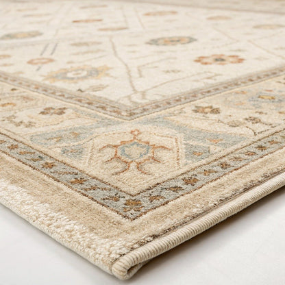 Rustic Persian-Style Rug, Milk & Sand – Vivotee