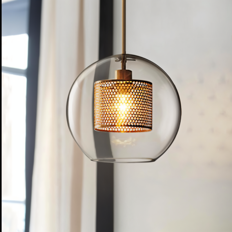Honeycomb Glass Pendant Light, Vintage Loft - Vivotee
