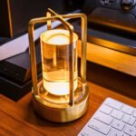 Crystal Touch-Dimmable LED Table Lamp in a styled room setting - Vivotee